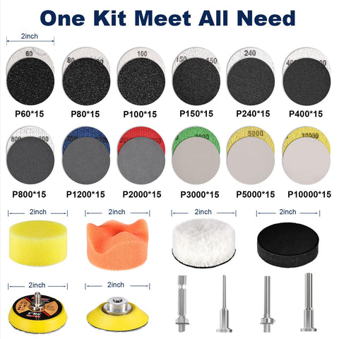 GOH DODD grit range 60-10000 for fast removal and fine polish