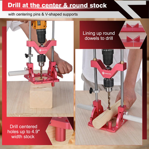 Gohelper 1/2-inch chuck compatibility supports larger bits for projects.