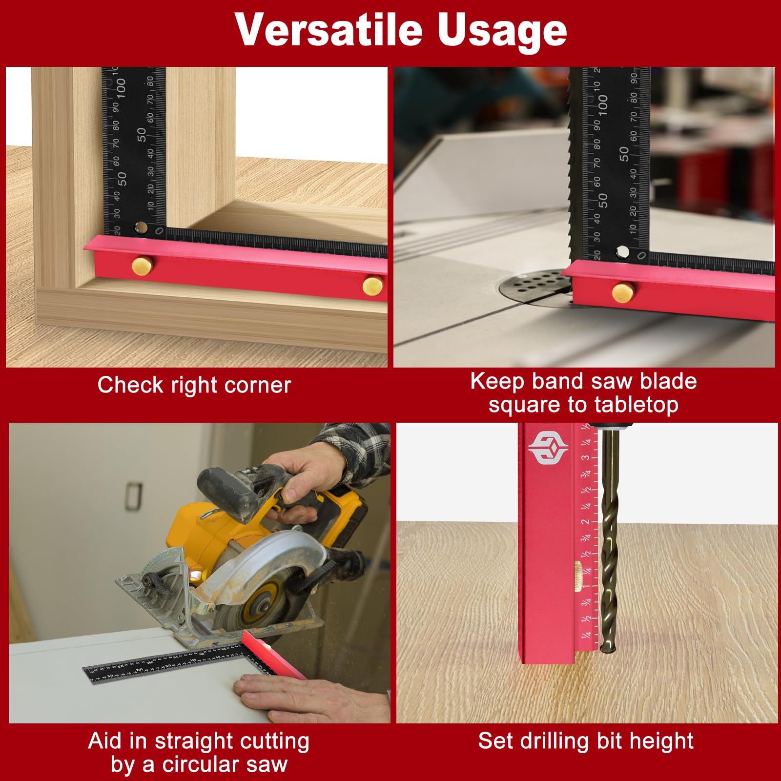 Gohelper edge-marking ruler shown beside a board for quick edge alignment