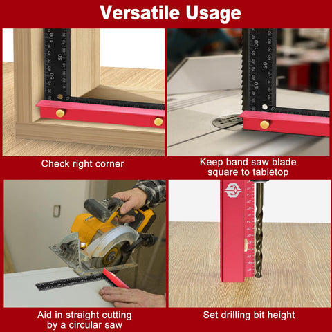 Gohelper edge-marking ruler shown beside a board for quick edge alignment