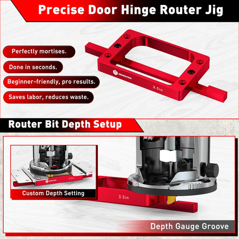 Gohelper five-eighths-inch radius hinge fitting in action