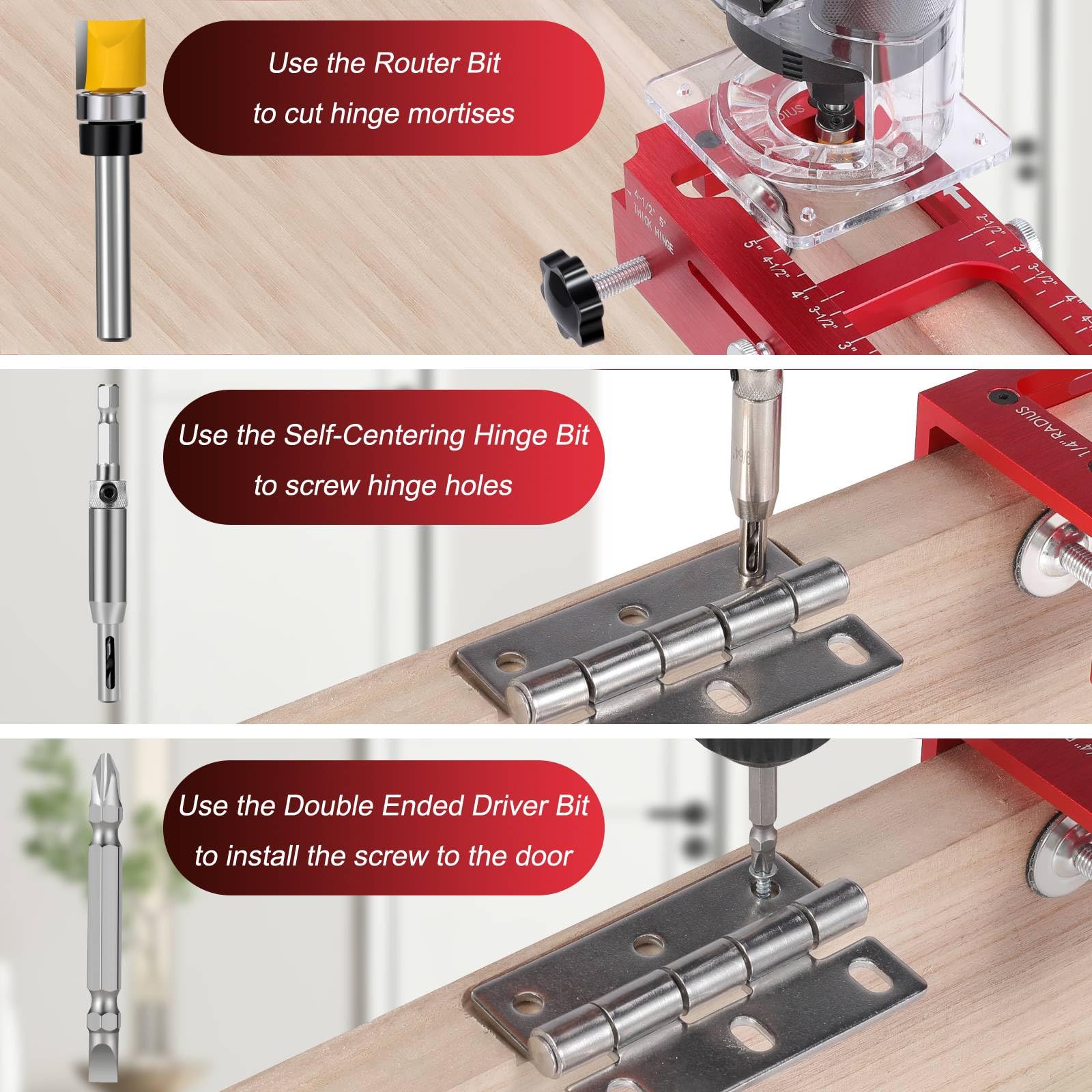 Gohelper non-slip pads keep the jig stable during work.