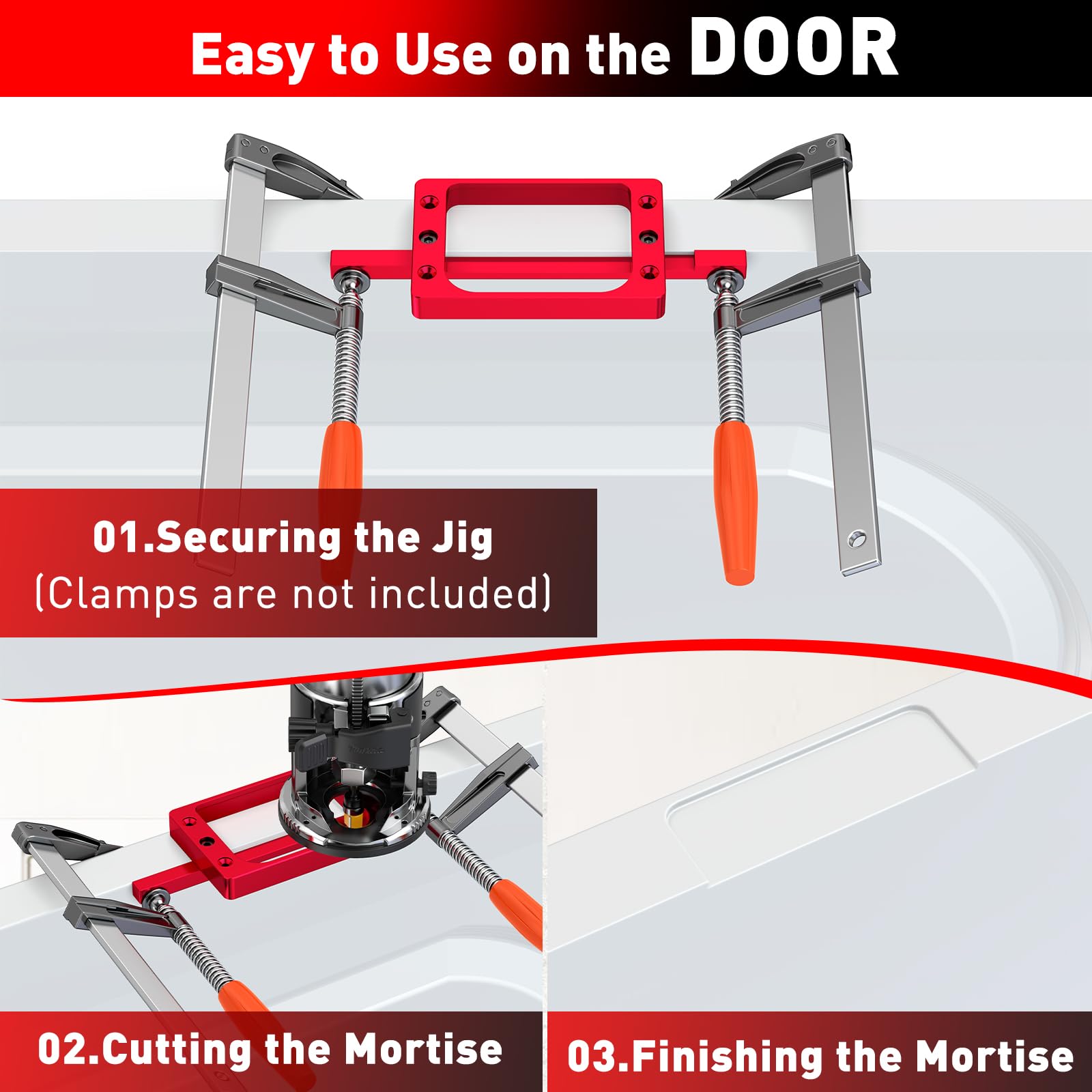 Gohelper one-quarter-inch radius hinge template in routing use