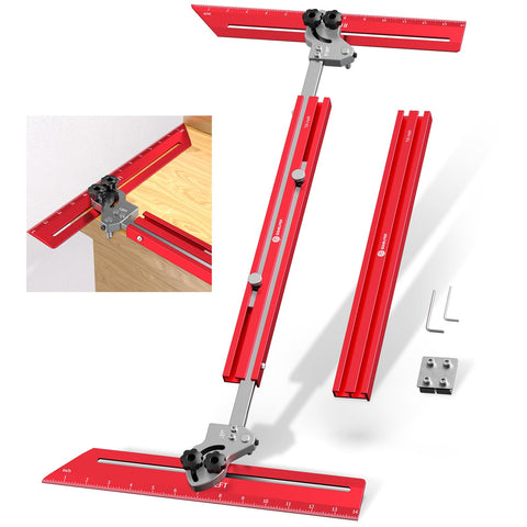 Gohelper portable stair template tool with double nut-lock for secure transfers