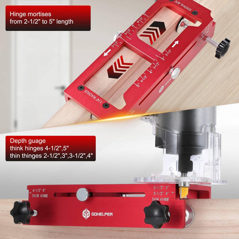 Gohelper self-centering bits improve steadiness for clean mortises.