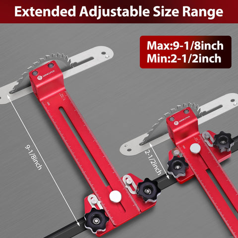 Gohelper Thin Rip Jig left-right slot view highlights bidirectional compatibility.