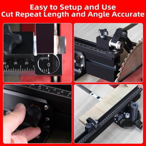 Goingmake 360mm miter bar ensures smooth sliding on most table saws.