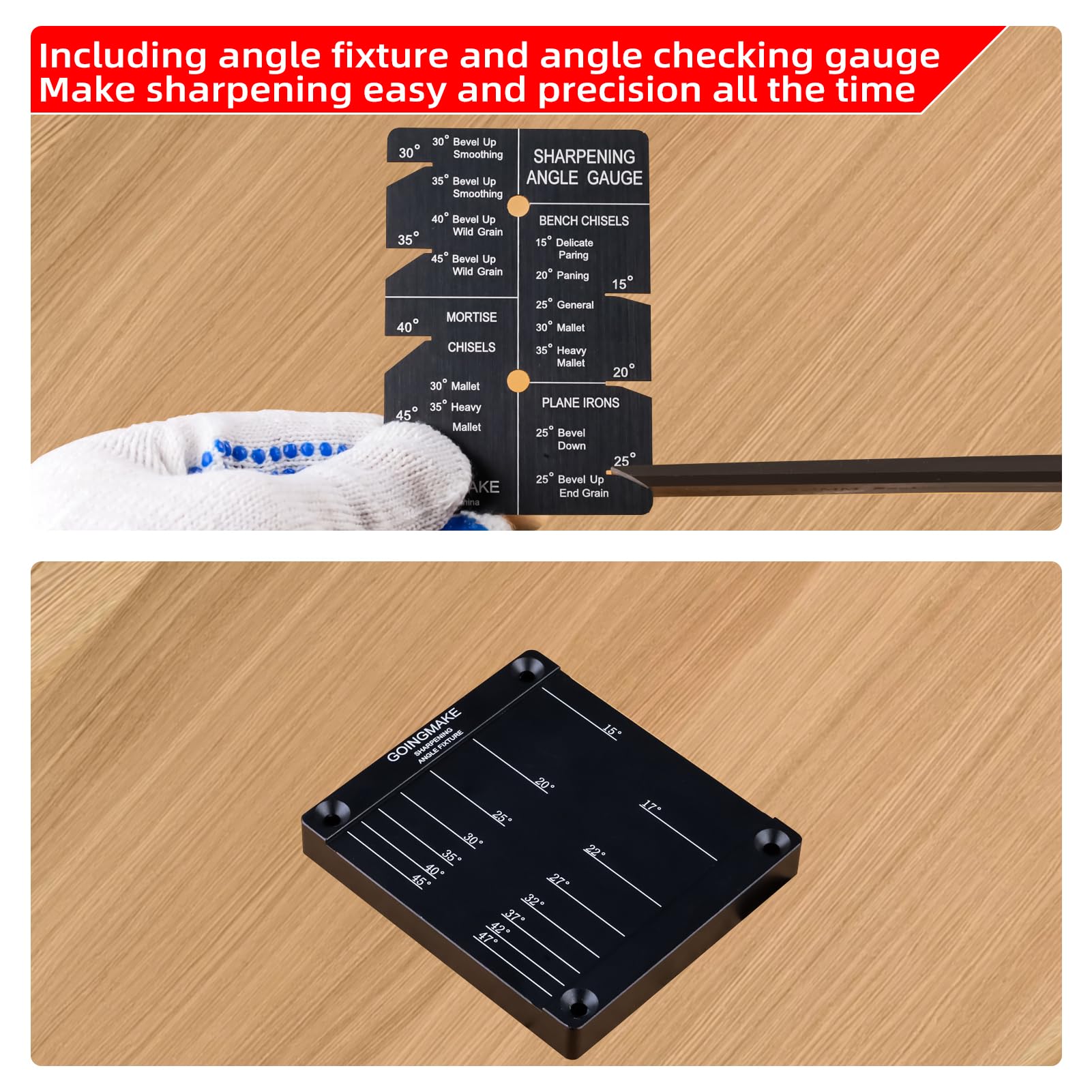 GoingMake all-metal durable build for long-lasting sharpening guide