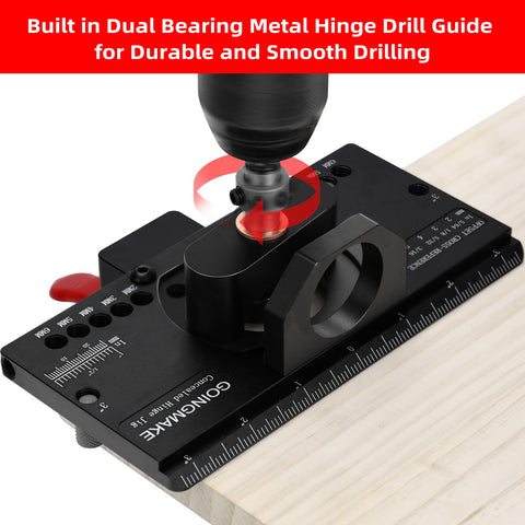 GoingMake drill guides provide four screw hole spacing options.