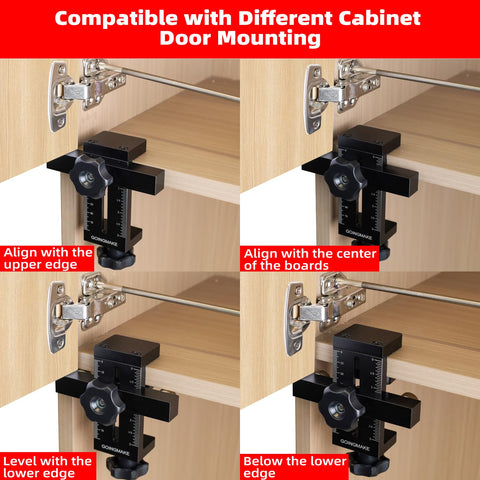 GOINGMAKE fast installation tool speeds cabinet door mounting with reliable hardware.