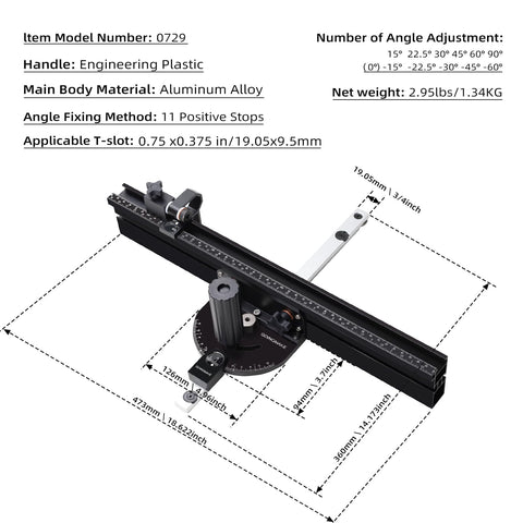 Goingmake flip stop supports precise first stops and repeatable results.