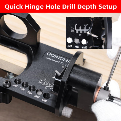 GoingMake hinge offsets 2 to 6 mm for versatile installations.