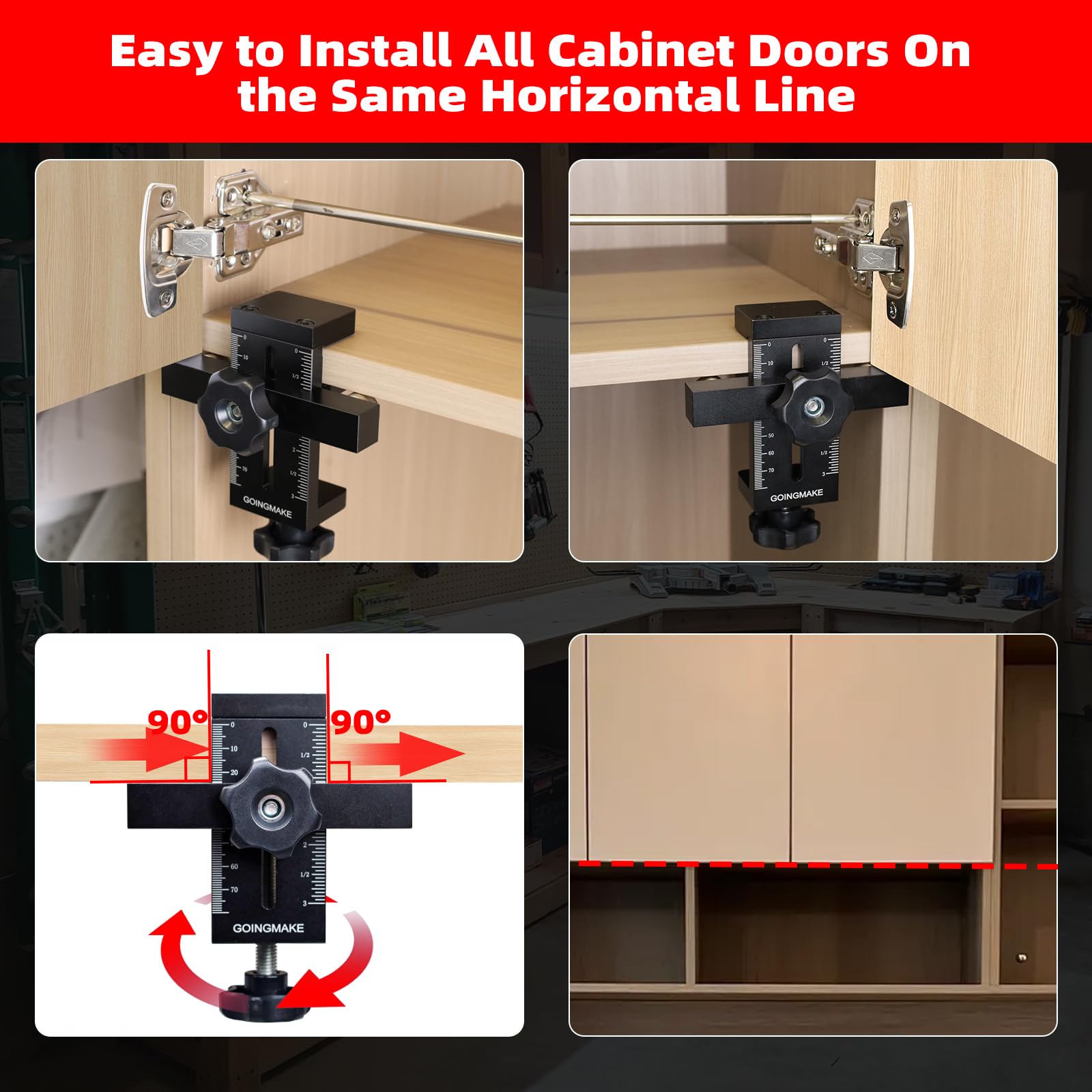 GOINGMAKE left and right-hand compatibility accommodates different door orientations.