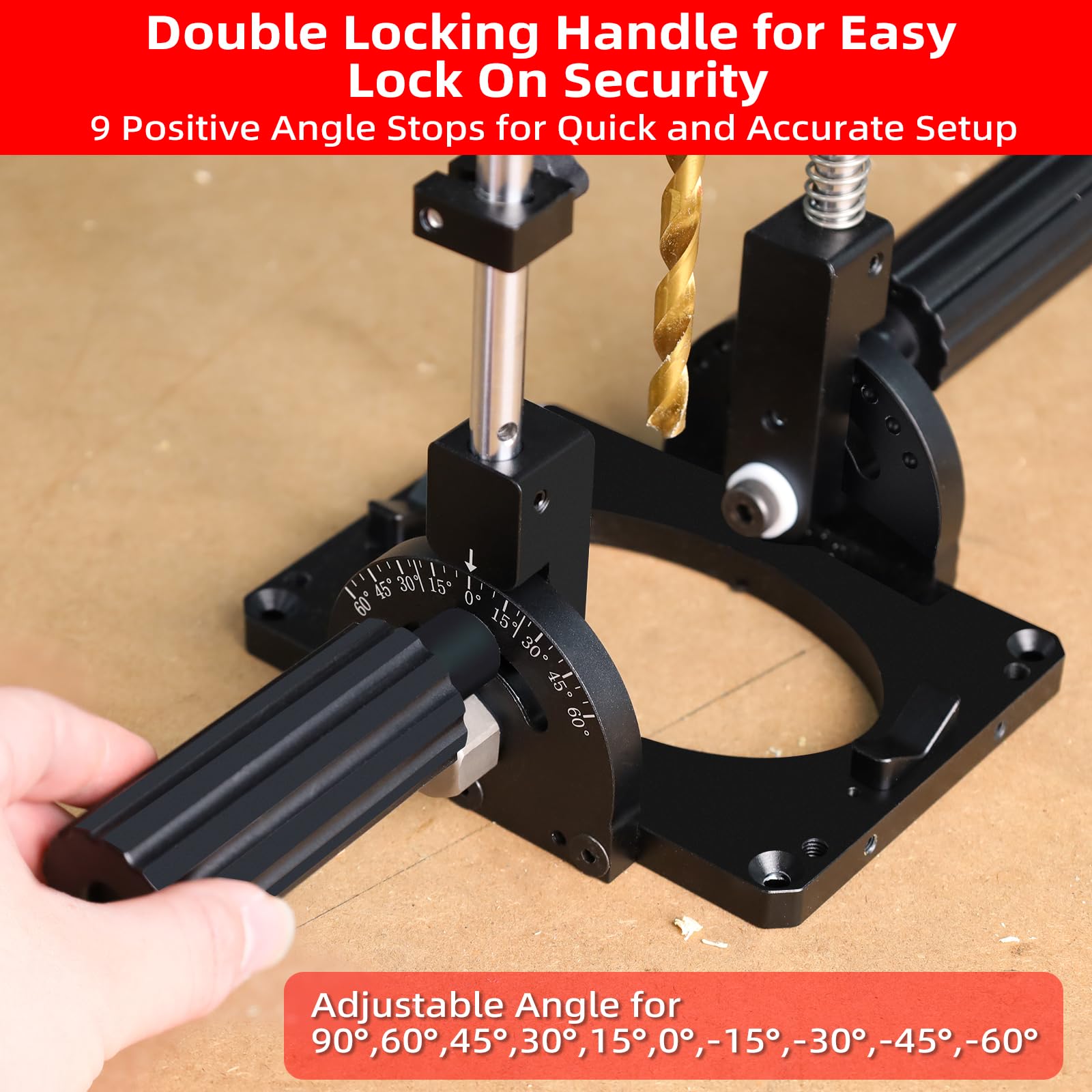 GoingMake portable drill guide for angle holes enables accurate multi-angle projects.