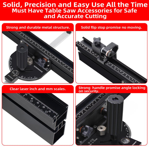 Goingmake precision pointer highlights exact measurement during adjustments.