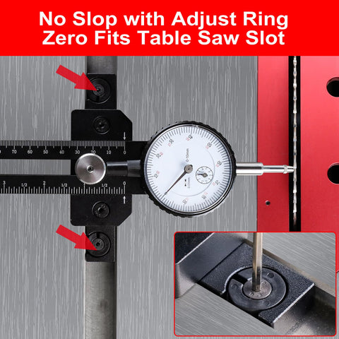 GOINGMAKE rip-fence alignment made easier for parallel cuts.