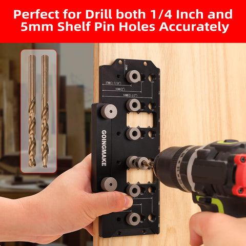GoingMake shelf pin jig 32 mm system for consistent spacing