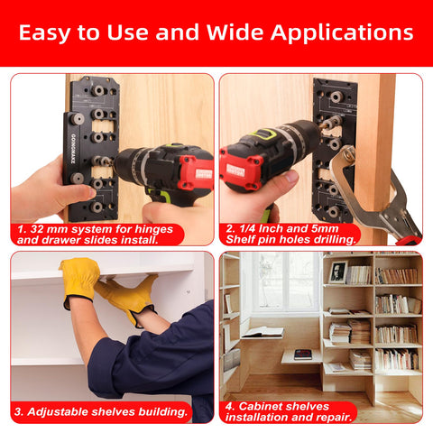 GoingMake shelf pin jig for hinges and drawer slides alignment