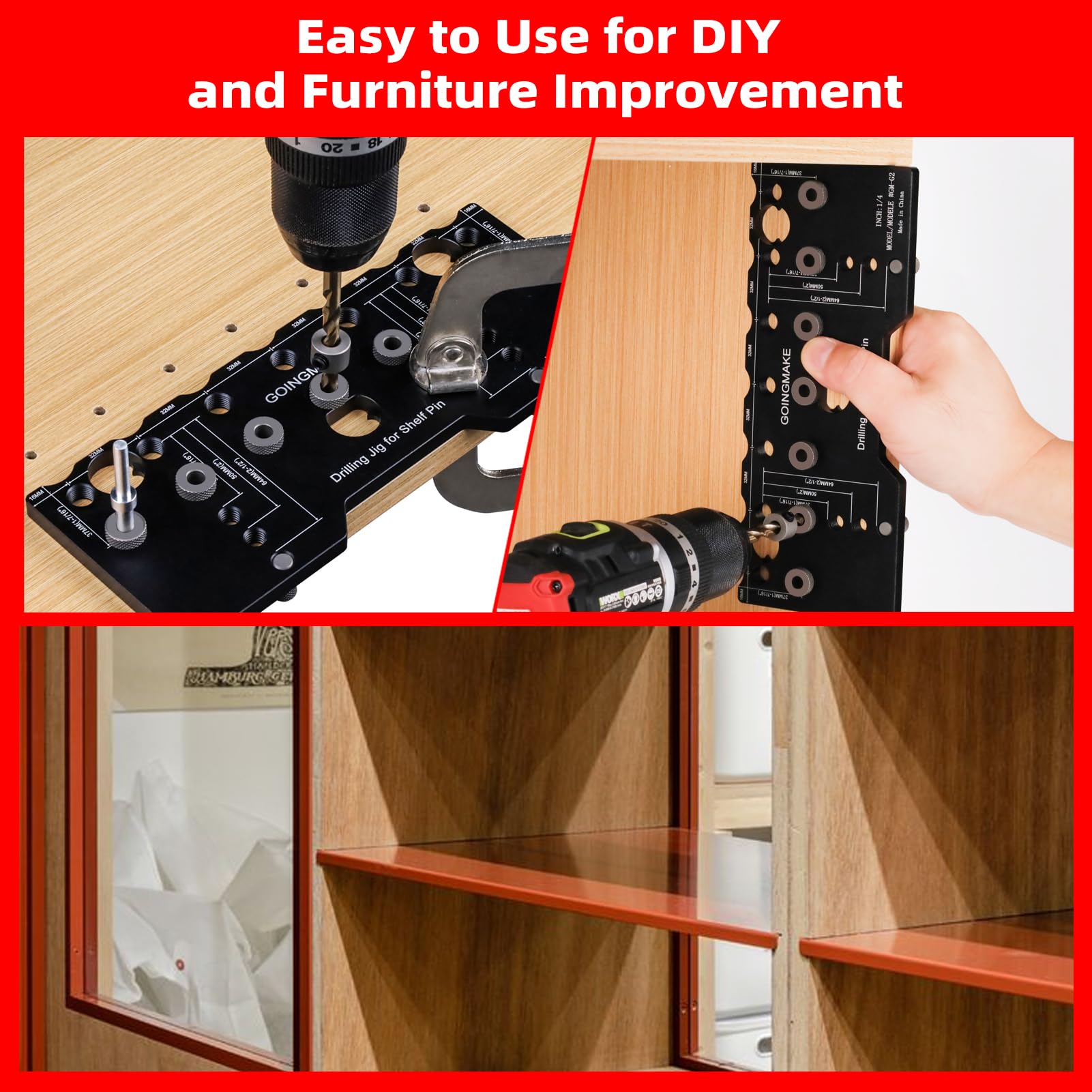 GOINGMAKE locating pin supports larger or longer DIY projects.