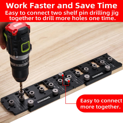 GoingMake shelf pin jig quick assembly for easy setup
