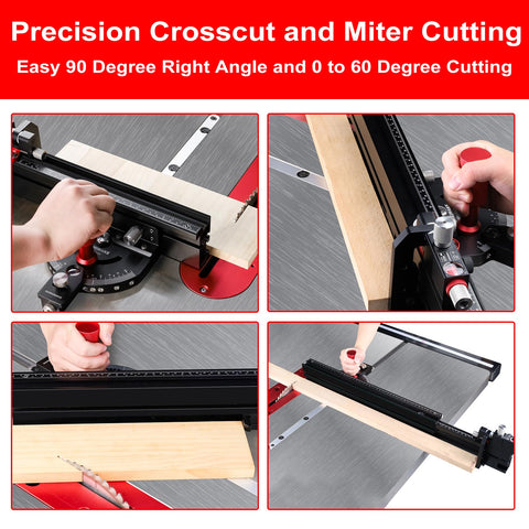 GOINGMAKE hidden flip stop supports repeat cuts for efficiency
