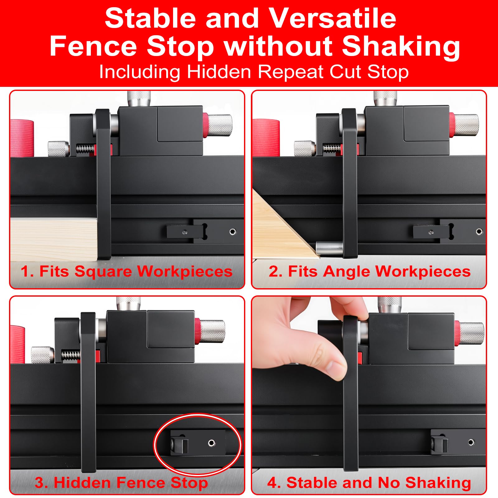 GOINGMAKE design minimizes kickback for safer table saw operation