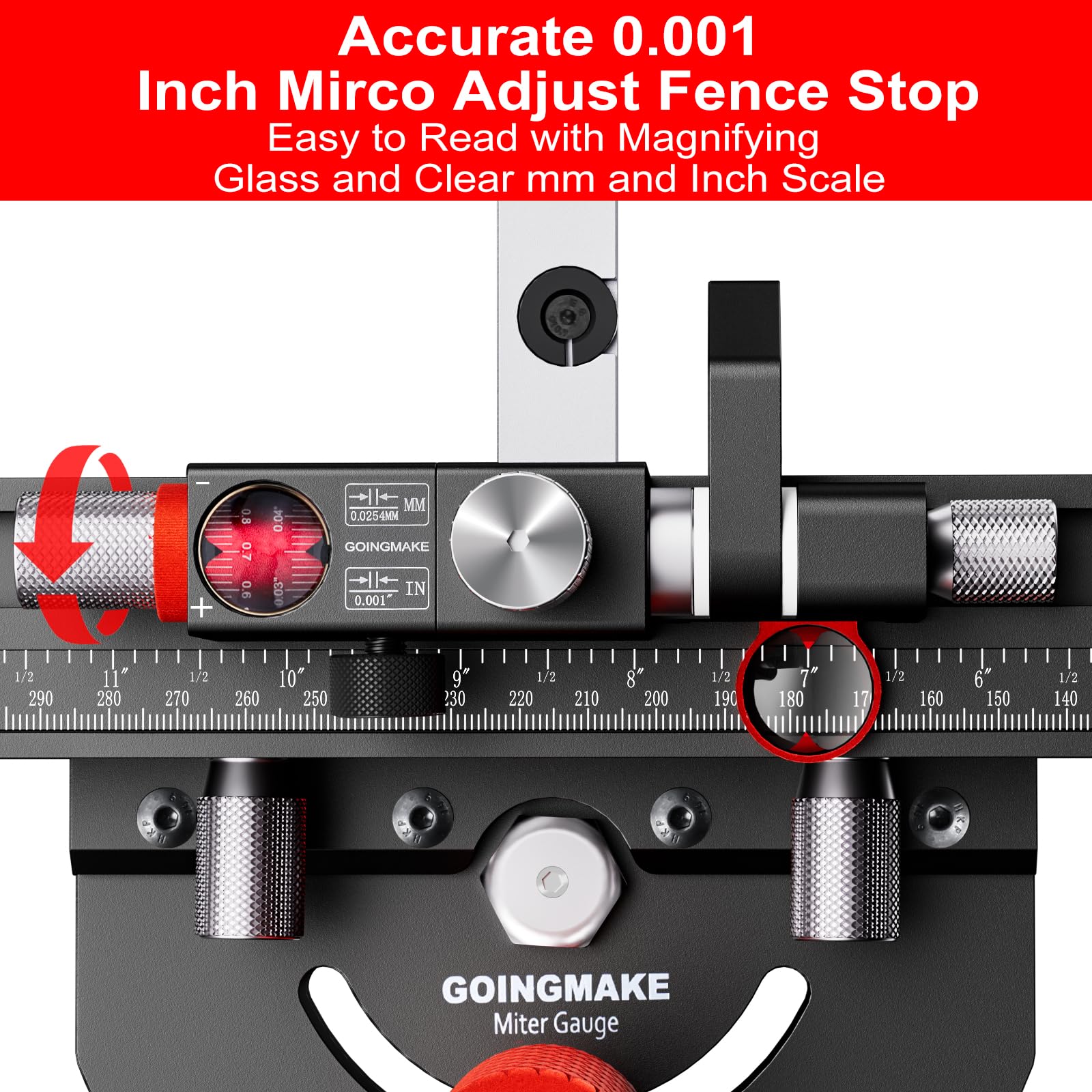 GOINGMAKE quick angle stop enables fast, accurate angle setup