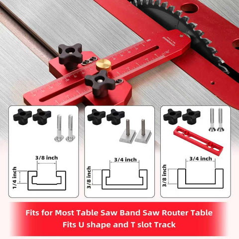 GoingMake Thin Rip Jig fits 3/8 x 3/4 T-slot for secure alignment