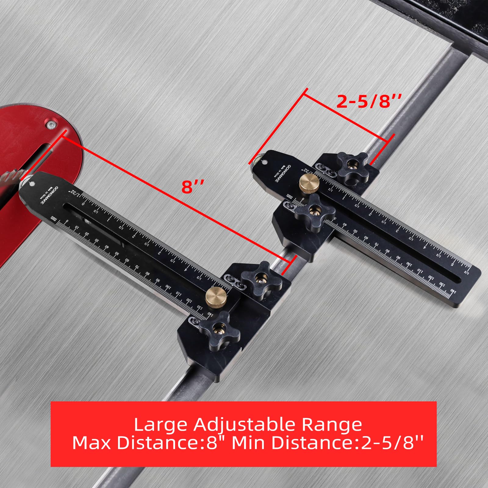 GOINGMAKE Thin Rip Jig with one-way bearing ensures safe forward feed