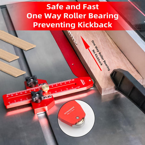 GoingMake one-way bearing guides feed forward to reduce kickback