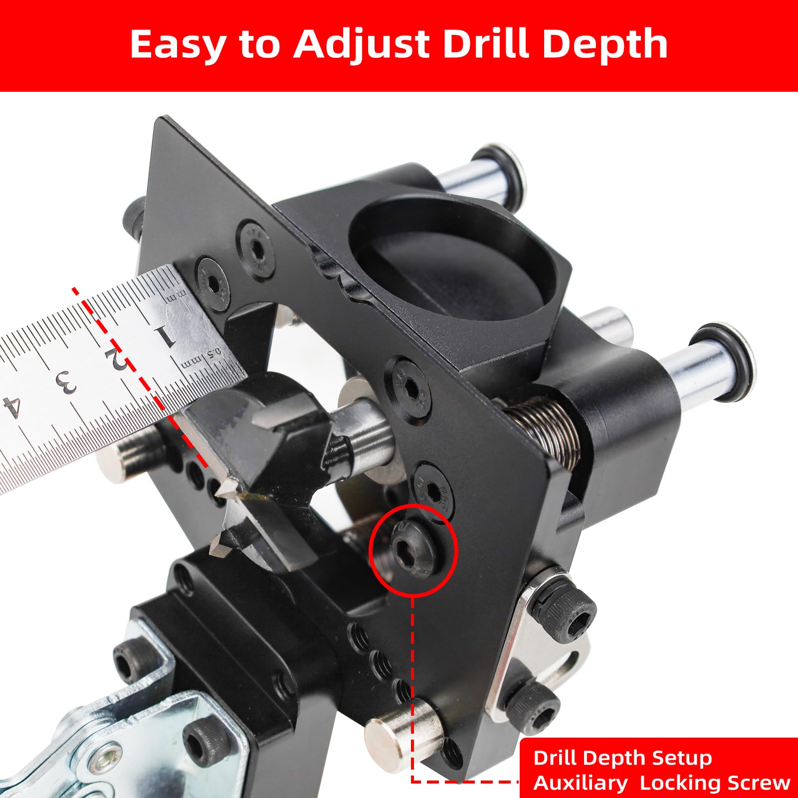 GOINGMAKE wide clamping range keeps doors stable during mounting