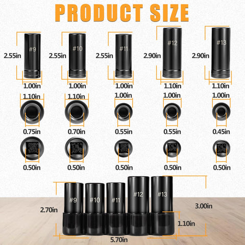 Gokeshfly 1/2-inch drive tap socket compatibility with common tools