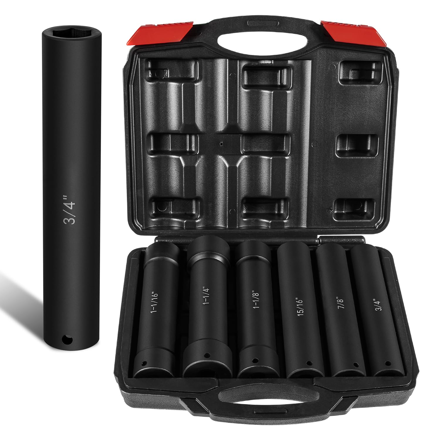 Gokeshfly extended-length 3/4 inch deep socket for hard-to-reach bolts.