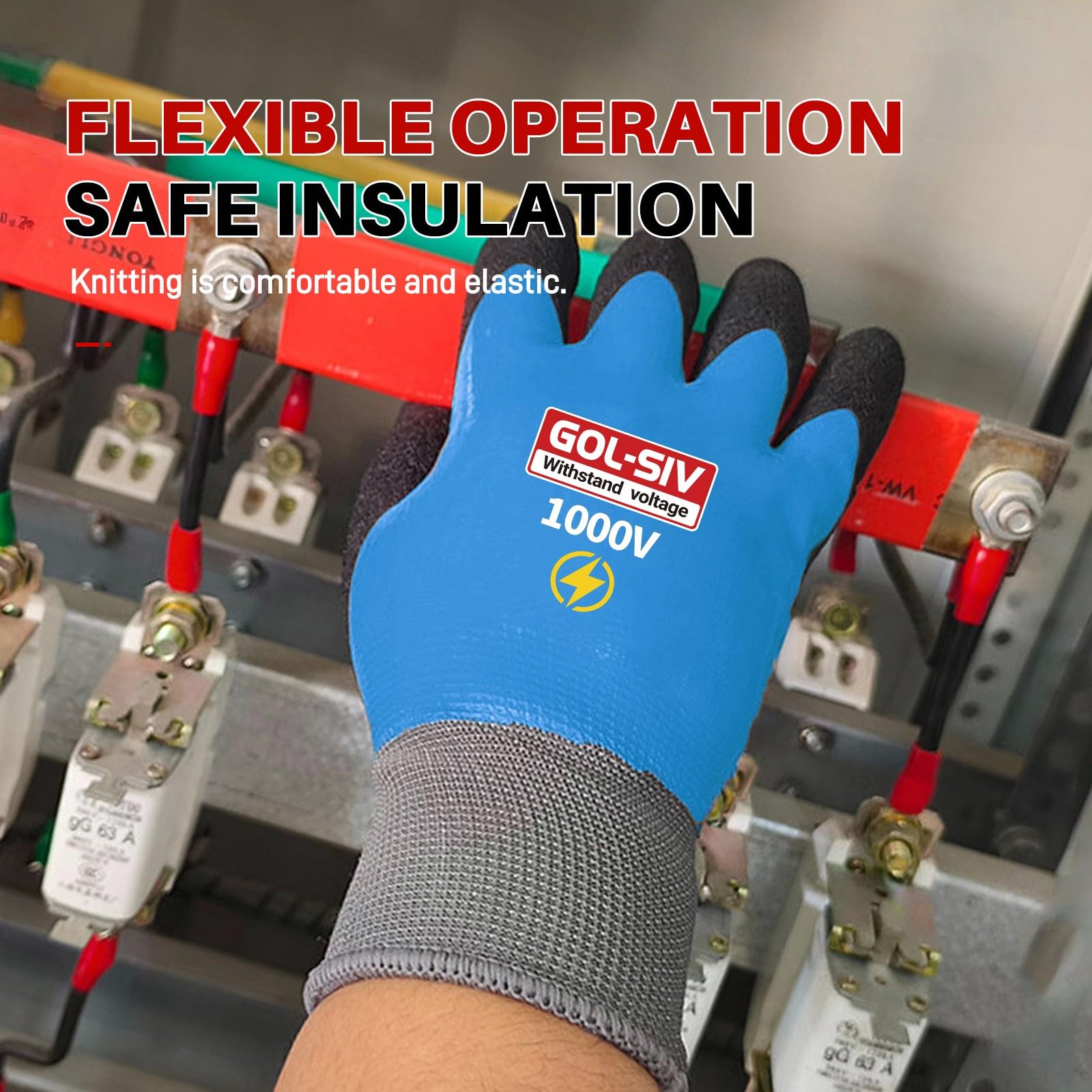 GOL-SIV palm texture provides anti-slip grip.