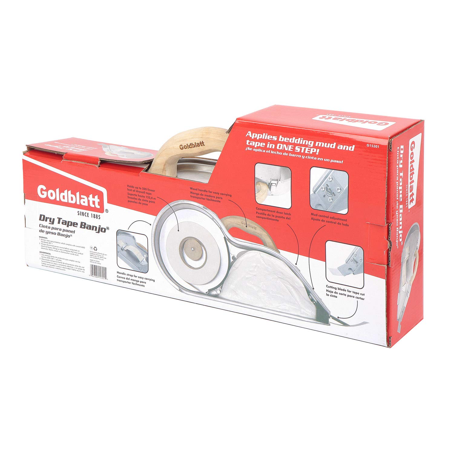 Goldblatt Banjo-Dry Tape in use shows smooth joints and quick tape application.