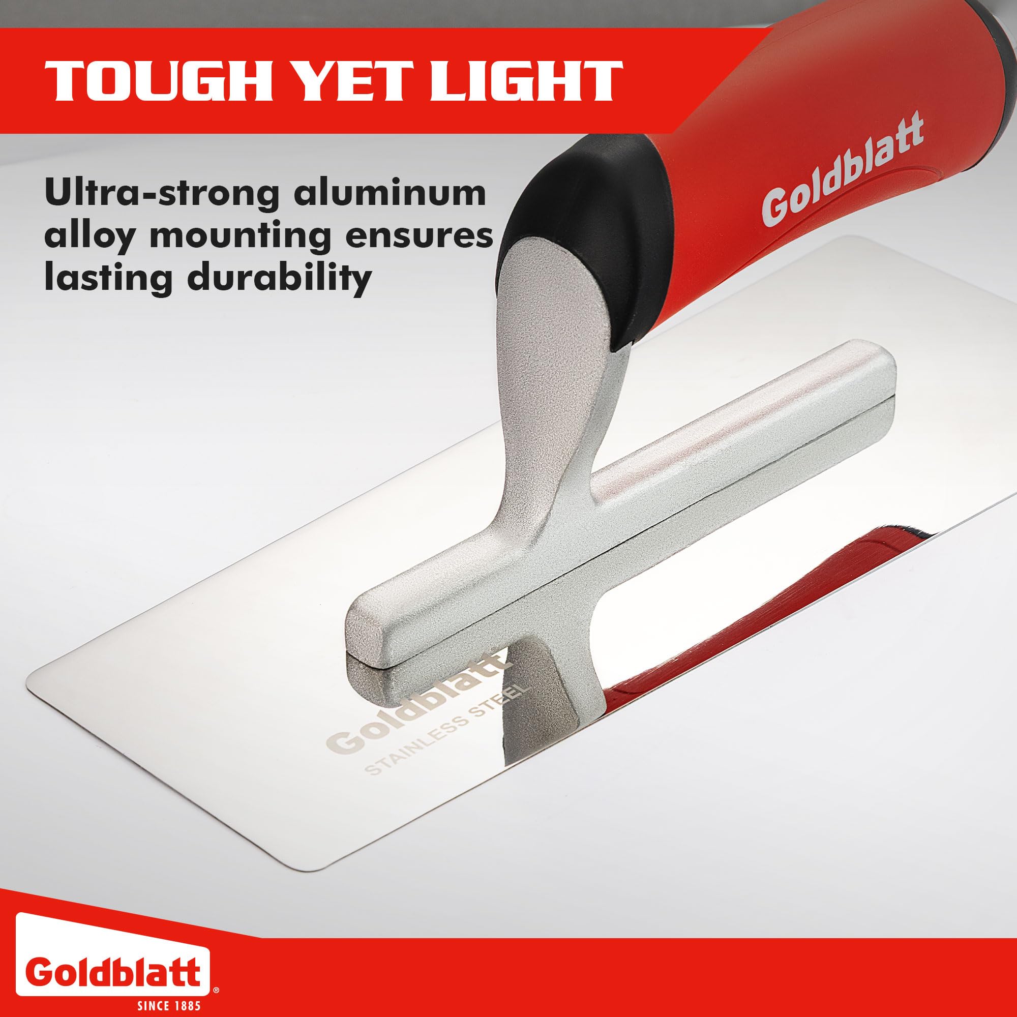 Goldblatt finishing tools for decorative walls suit venetian plaster, marmorino, microcement, and stucco.