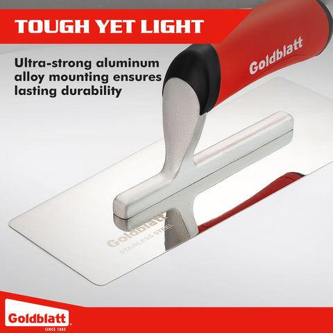 Goldblatt finishing tools for decorative walls suit venetian plaster, marmorino, microcement, and stucco.