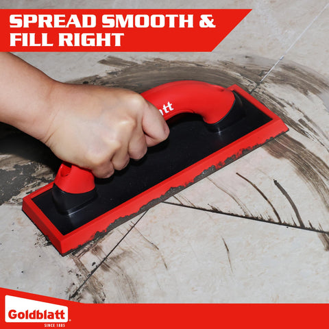 Goldblatt grout float pad swap for efficient use