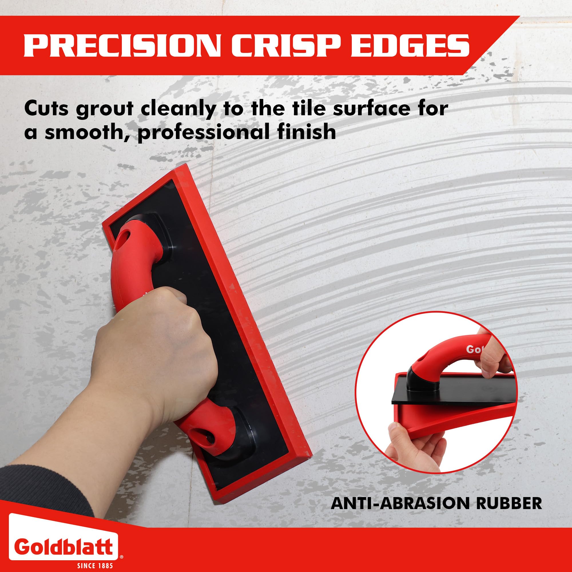 Goldblatt green hard replaceable pad for epoxy grouts