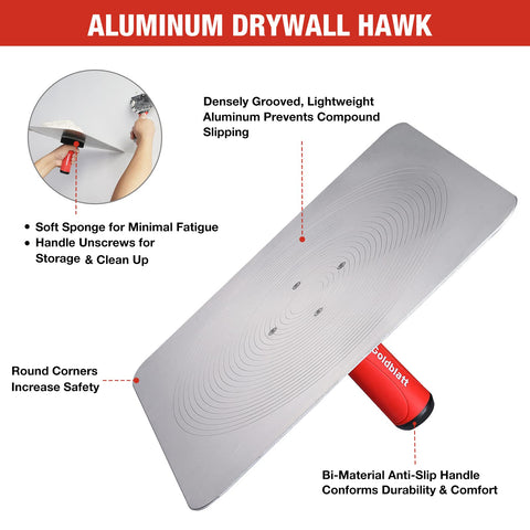 Close-up of Goldblatt hawk grooves for steady mud control.