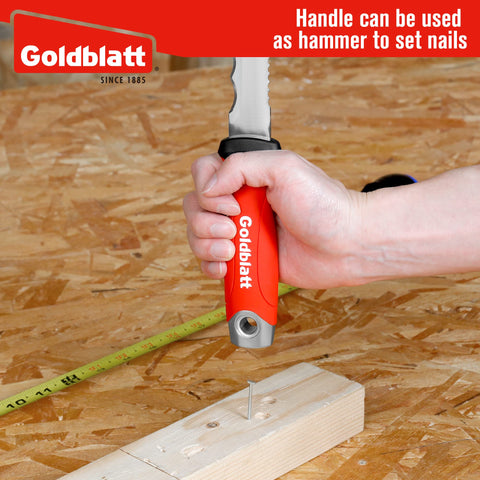 Goldblatt insulation knife in garden setting for rope and bamboo cutting