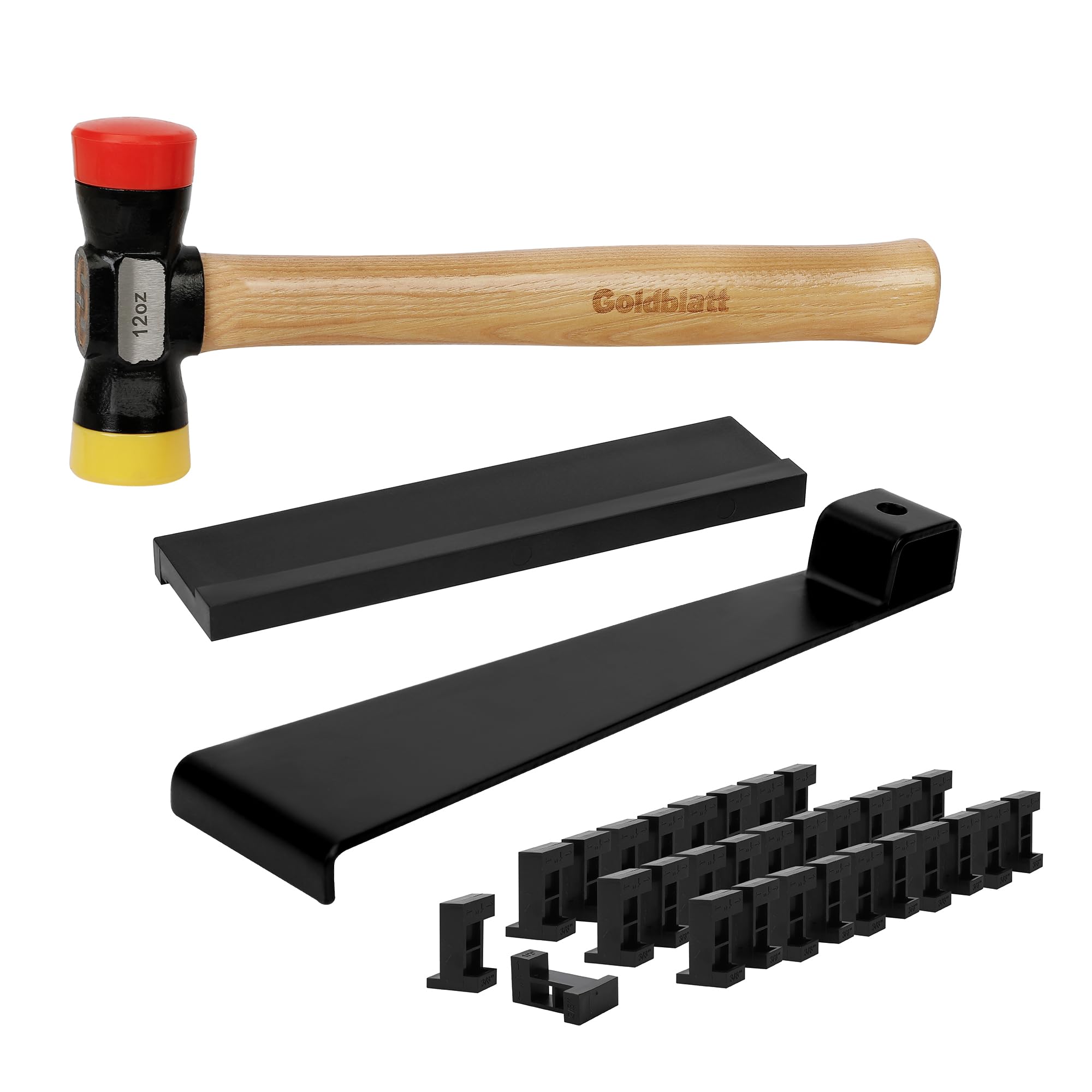 Goldblatt mallet close-up with non-marring head for gentle floor tapping.