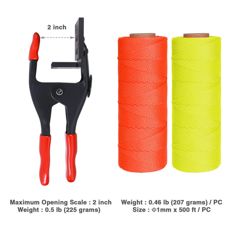 Goldblatt Mason tools set shown in use on brickwork for accurate layout.