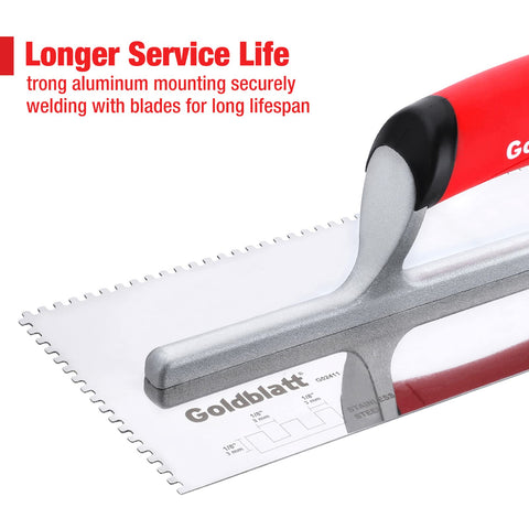 Goldblatt lightweight design offers balanced control during masonry tasks