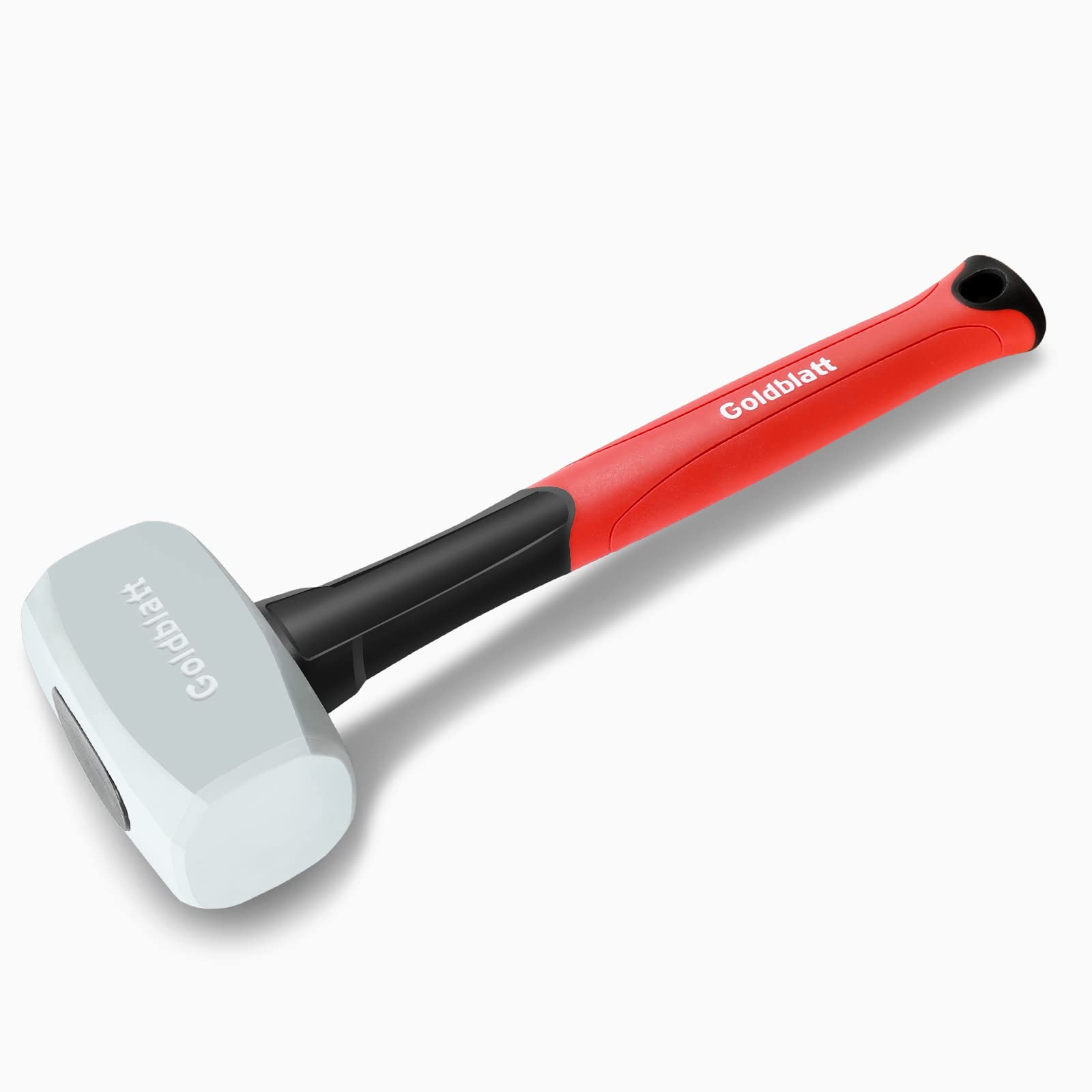 Goldblatt rubber mallet suited for woodworking and flooring installations.