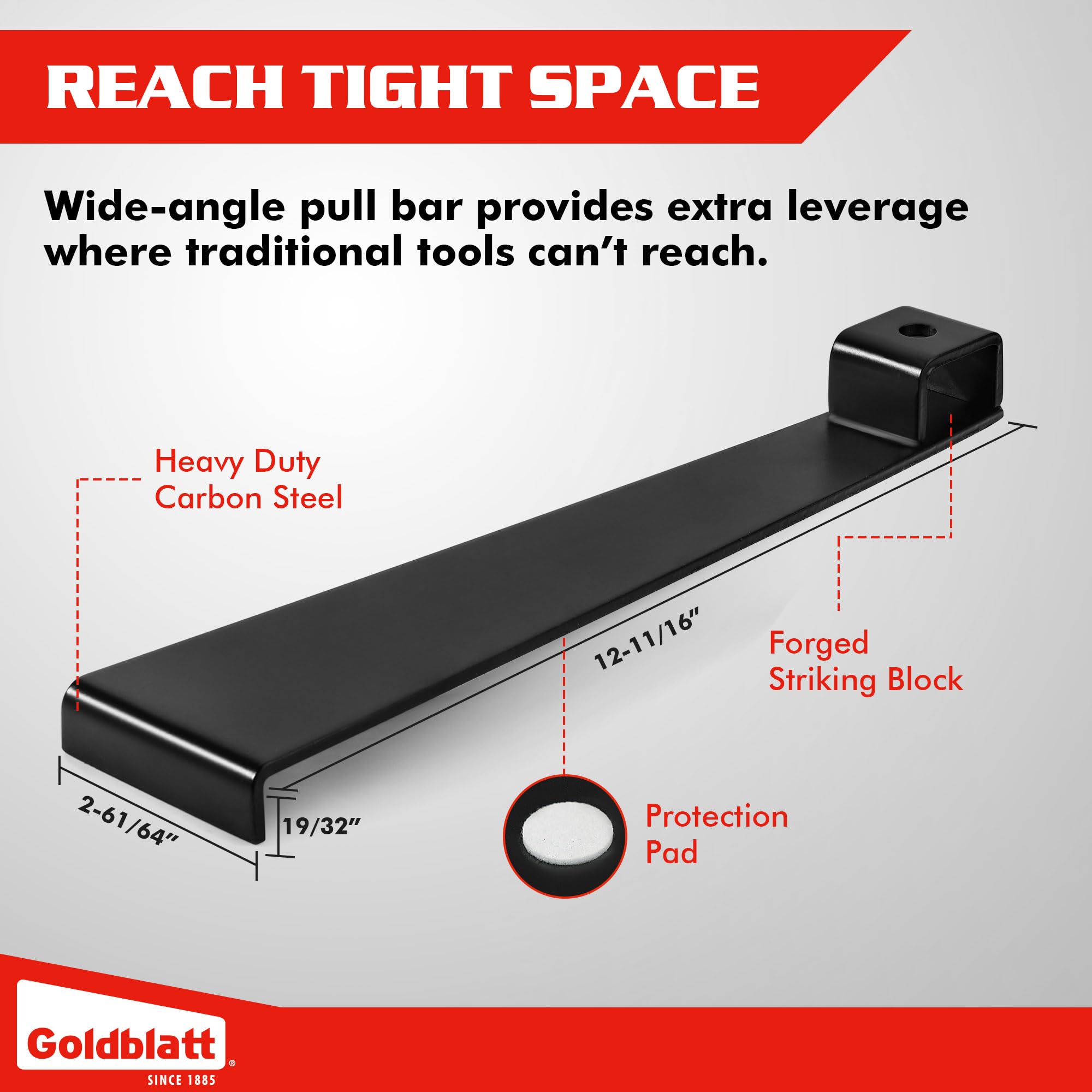 Goldblatt 30-piece spacers arranged for stable expansion gaps.