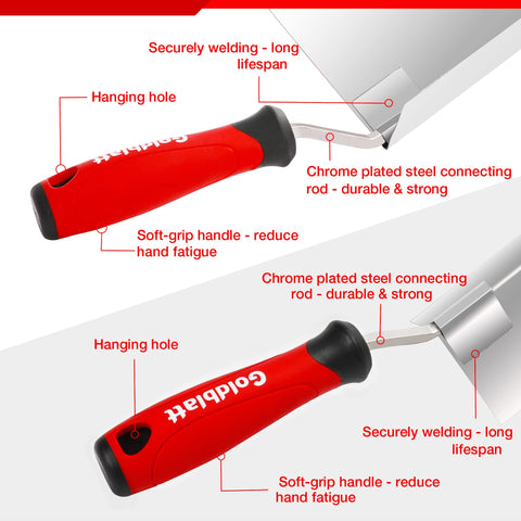 Goldblatt stainless steel blades closeup showing rust-resistant surface