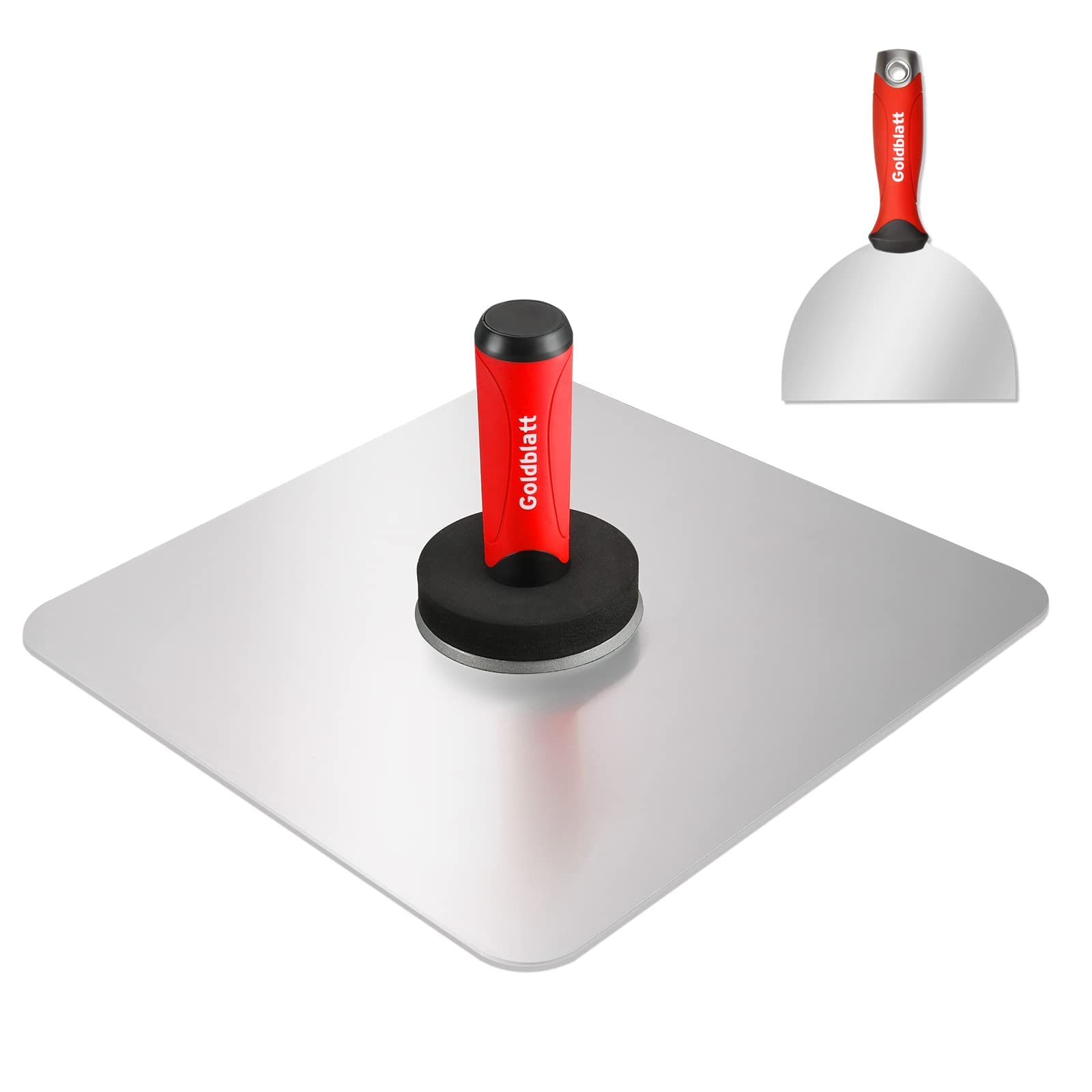 Goldblatt storage-ready hawk and knife configuration for organized cleanup.