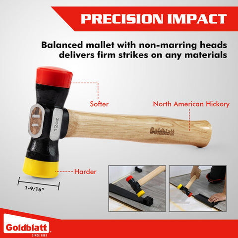 Goldblatt tapping block demonstrates dual-sided force distribution.