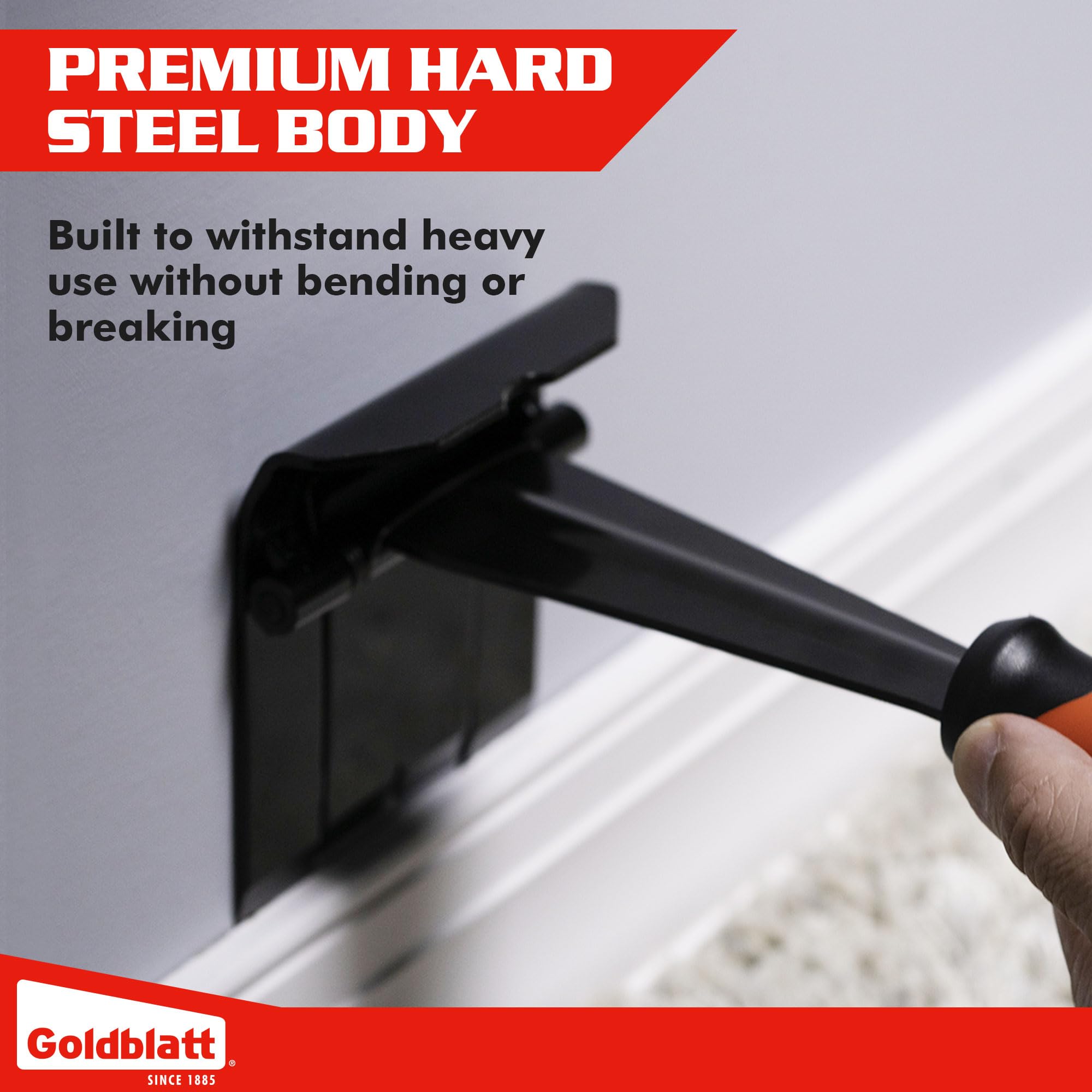 Goldblatt Trim Puller durable carbon steel construction for heavy remodeling